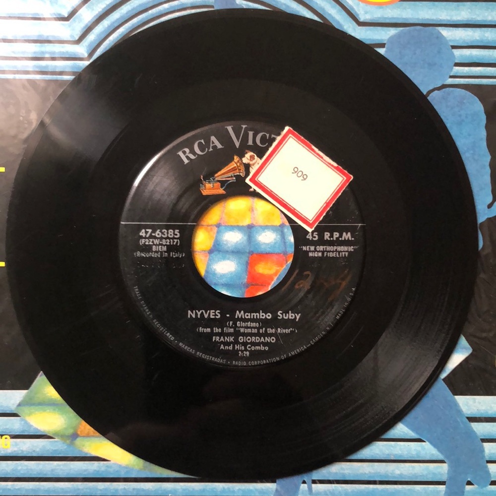 Sophia Loren Woman Of The River/Frank Giordano NYVES Vinyl 45 Record '55